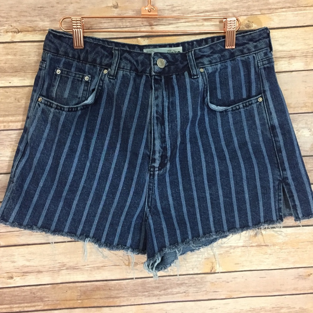 TopShop | high rise | Moto shorts | sz 32 Tall